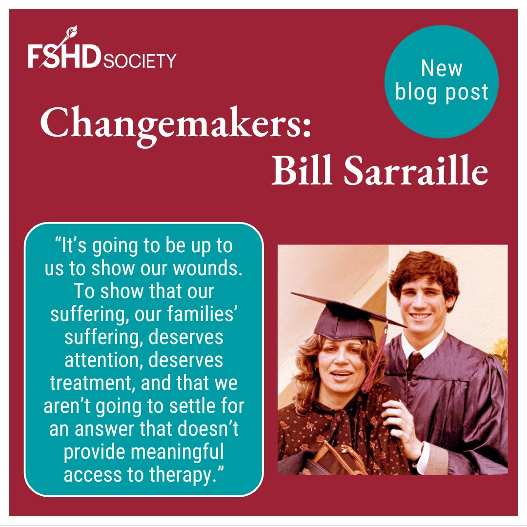 FSHDSociety's tweet photo. Meet Bill Sarraille, JD, a recently retired healthcare lawyer living with #FSHD. Head to our blog to read about Bill's family connection to FSHD and hear his advice for future advocacy.
https://t.co/WpEgKkcyhp
#FacesOfFSHD #CureFSHD #RareDisease https://t.co/GIKci62hXW