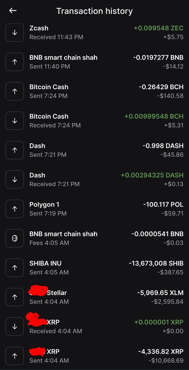 CryptoEagle19's tweet photo. @Ledger #XRP #XML #SHIB #MATIC #BCH #BNB
Around 13k usd worth crypto was transferred without my authorization on Dec 14th 2024.

My seed phrase is secure, how is it this possible? https://t.co/Q0s7082RRw