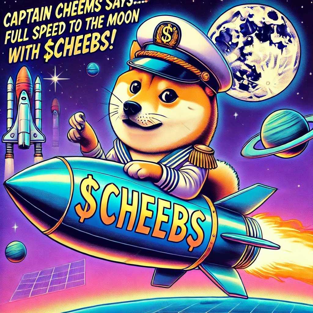 CheemsBucks's tweet photo. πCaptain Cheems says... Full speed to the moon with $CHEEBS!ππΈ The $CHEEBS rocket is ready to launch, and the captain is steering us straight to the moon. Are you onboard? ππΎ#CheemsBucks #CHEEBS #ToTheMoon #HODL #CryptoCommunity #CaptainCheems #CryptoMemes #CheemsArmy https://t.co/jqsSqPaKRL