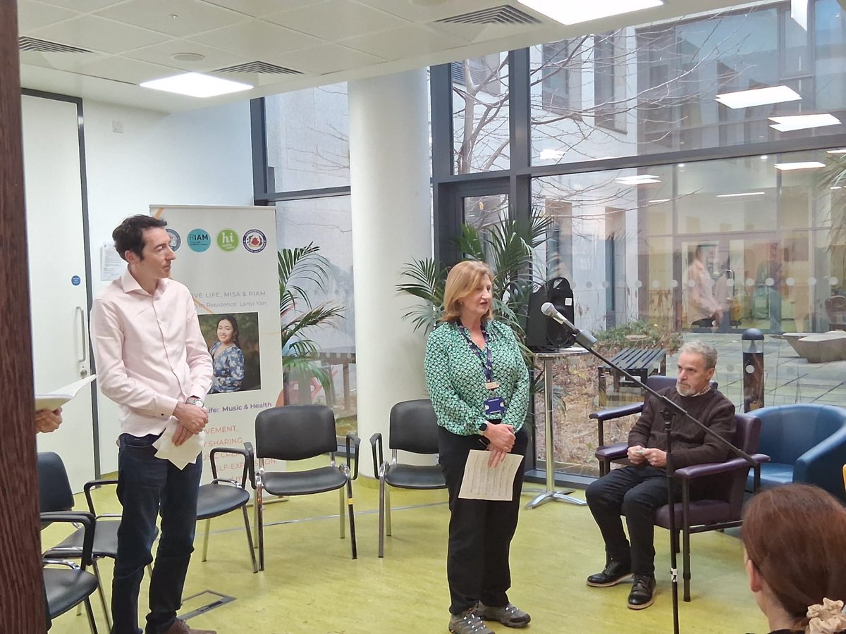 RoNevx's tweet photo. #CreativeLifeMISA Renew Projects 2024 Music in Hospital series took place.
 (CL-MISA-RIAM) Musicians in Residence, Lanyi, Anastasia &Grace @RIAMDublin showcase happened @stjamesdublin last week.
The responses were two new SJH songs; co-created & inspired by SJH staff, patients & older adults from the community.
#MusicAndHealth 2024
More to follow about the showcases again.