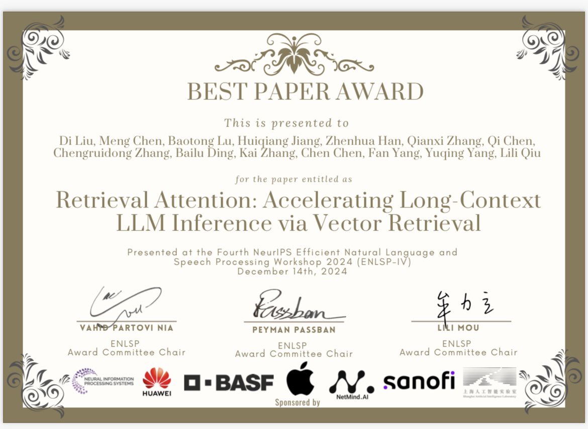 Huiqiang Jiang tweet media