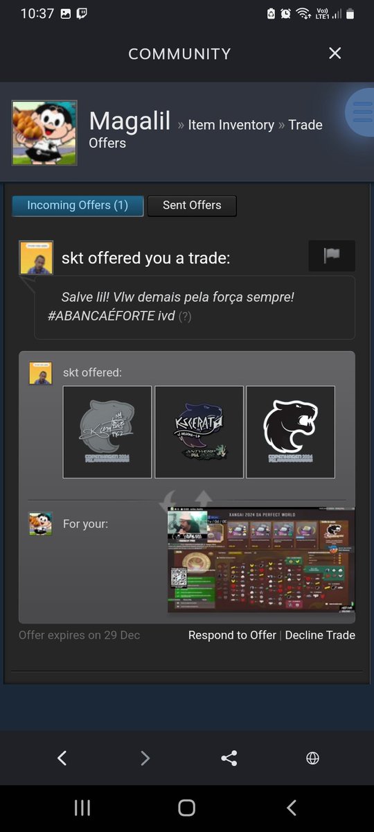 asvezesLil's tweet photo. Domingão paz y paz. A banca sempre fortalece. Ganhei sticker e um joguinho dahora do mano @viberock2008 💖
Ta tendo irl no canal do mestre @ivdmaluco .
Cola com nois!
#ABANCAÉFORTE https://t.co/as7fCqJzDt