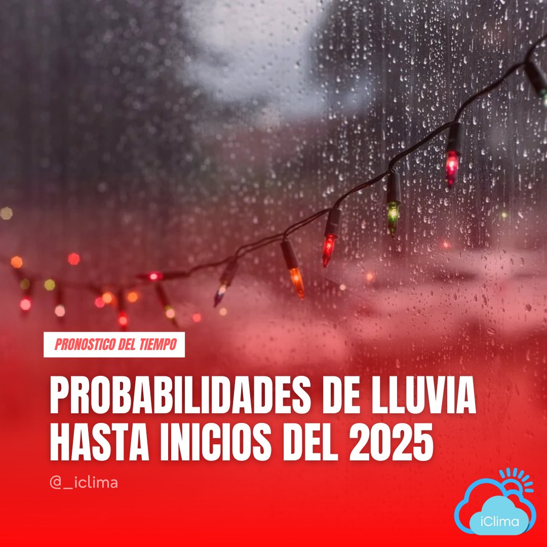 _iclima's tweet photo. ¡R E G R E S A N 🌧️! 

PRONÓSTICO DE FIN DE AÑO
15-31 DE DICIEMBRE 

Un inusual evento de lluvias está pronosticado para los próximos días en el país. El pulso favorable de la Oscilación Madden and Julian (MJO) en su fase favorable, y las condiciones atmosféricas similares a #LaNiña, contribuirán al desarrollo de precipitaciones atípicas para las próximas semanas. 

Se espera que en los próximos días, disminuya considerablemente el aire seco que estaba limitando las lluvias al norte y continúe ascendiendo aire húmedo al norte del país, lo que provocará aumento de los vientos del sur, y sensaciones térmicas más cálidas al presentarse mayor humedad que servirá de detonante en las zonas donde se genera mucho calentamiento diurno. 
 
La famosa “Loca” coloquialmente llamada en el Caribe a los vientos fuertes del (NE) se verá fuertemente limitada en lo que resta del año. 

En la zona costera del Caribe, las probabilidades de lluvia estarán llegando el próximo fin de semana ( 20-31 ) hasta mediados de fin de año. No obstante, esto no quiere decir que en todas las zonas se esperan lluvias fuertes, existe la probabilidad de que las lluvias sean más débiles y esporádicas. 

De acuerdo con el análisis de datos, estas serán las zonas con mayores acumulados de lluvia en el país.

Litoral Costero del Pacifico y zonas cercanas 
Litoral Costero del Caribe Occidental 
Noroccidente de La región Andina, incluyendo gran parte del departamento de Antioquia 
Norte de Santander 
Santander 
Sur de Córdoba 
Gran parte de Bolívar
Sur de Cesar 
Sur de Sucre 
Centro-Sur de Magdalena 
Zonas de montaña de Cundinamarca 
Zona Rural de Santa Marta 
Alta Guajira 
Sierra Nevada de Santa Marta 
Centro-Sur de Atlántico 

CIUDADES CON MAYORES ACUMULADOS DE LLUVIA 

Quibdó: 200-220mm
Cali: 200-210mm
Popayán: 90-150mm
Pereira: 80-160mm
Medellín: 80-160mm
Barrancabermeja: 80-150mm
Bucaramanga: 60-140mm
Bogotá: 40-100mm

ACUMULADOS DE LLUVIA (PROMEDIO) PRONOSTICADOS PARA LAS CIUDADES DEL CARIBE 

Montería: 50-80mm
Cartagena: 40-60mm
San Andrés: 50-70mm
Sincelejo: 40-60mm
Santa Marta: 15-35mm
Valledupar: 15-35mm
Riohacha: 15-30mm
Barranquilla: 15-20mm

Esto es un consolidado de información realizado por el equipo de iClima con la ayuda de los mejores modelos de predicción a nivel internacional.