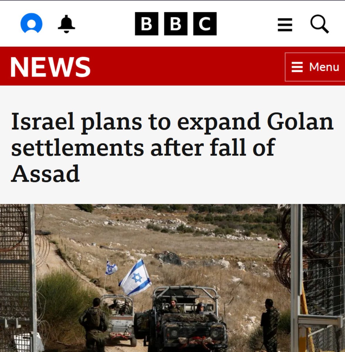 What a sanitized way of describing an illegal occupation.