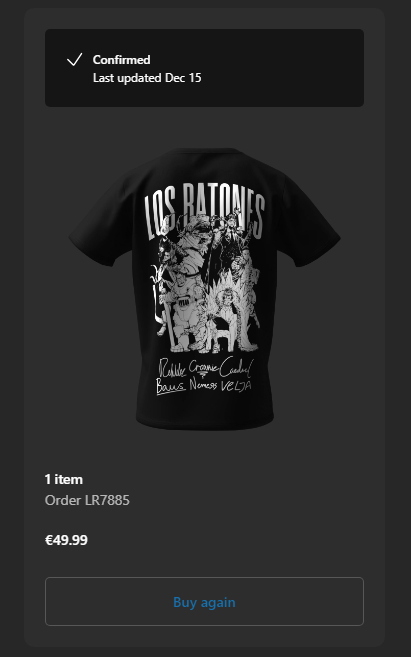 Tabishii1's tweet photo. Had the fortune to get one of the @LosRatoneslol merch.
All I can say absolute cinema https://t.co/5UfYUDVllZ