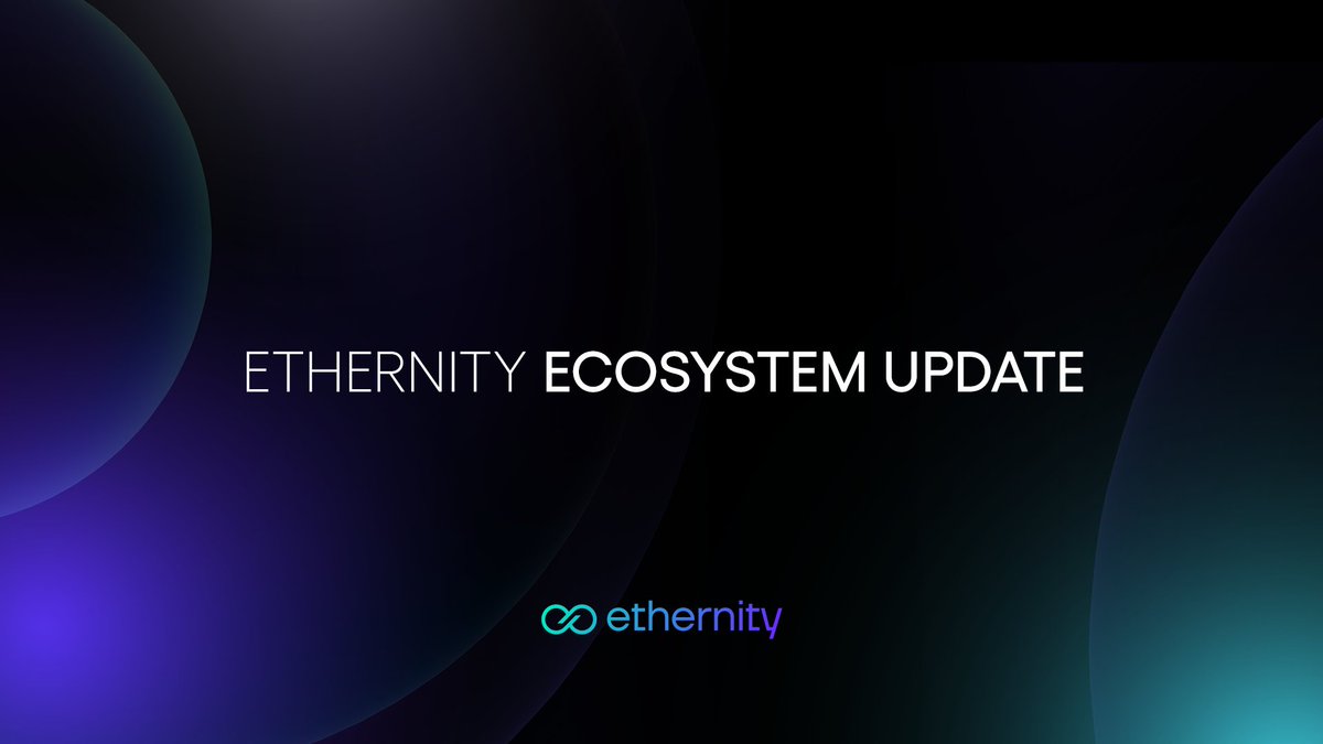 EpicOnChain's tweet image. Ethernity Ecosystem Update 🌐

The #Ethernity Layer 2 ecosystem is rapidly advancing. In recent weeks, we&apos;ve taken significant steps to expand our infrastructure and partnerships, positioning Ethernity as the premier blockchain for RWAs, entertainment, and digital innovation.…