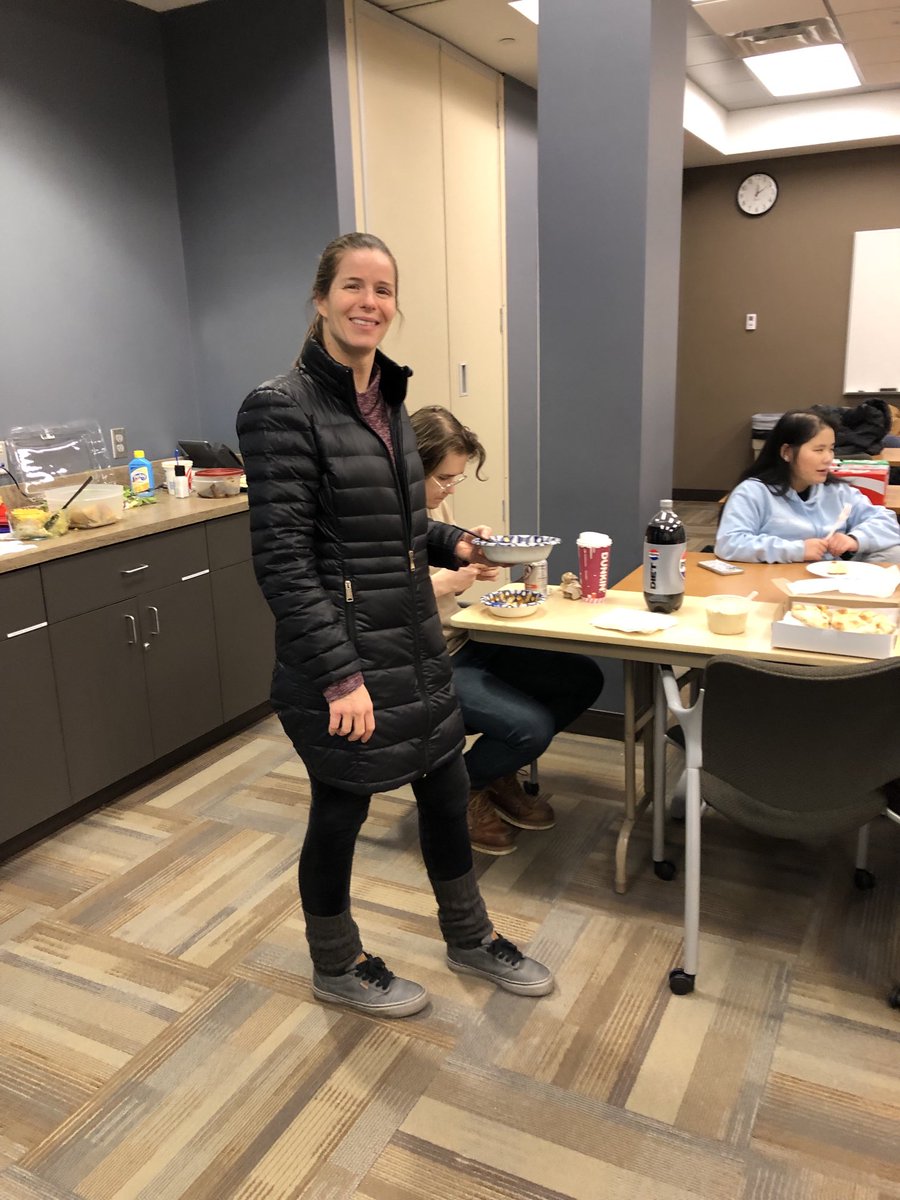 UToledoT32's tweet photo. Here is Tatiana with her eyes open! GRISE and Osman lab holiday luncheon https://t.co/pssCGZ0Hdq