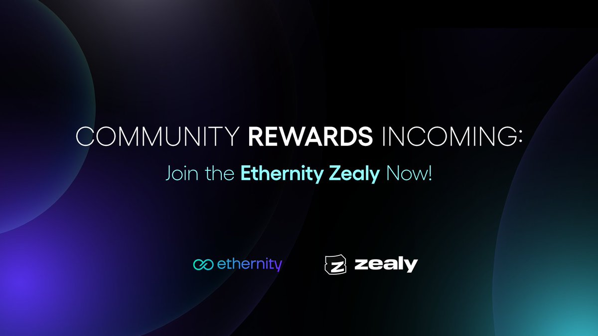 EpicOnChain's tweet photo. 4⃣ Zealy Campaign: Quests & Rewards 🎯

Our Zealy campaign is live! Complete quests, support the Ethernity community, and earn rewards from a $ERN prize pool. It’s never been easier to get involved in building and growing the Ethernity ecosystem. 

Join today: https://t.co/g7Uijun1G9
