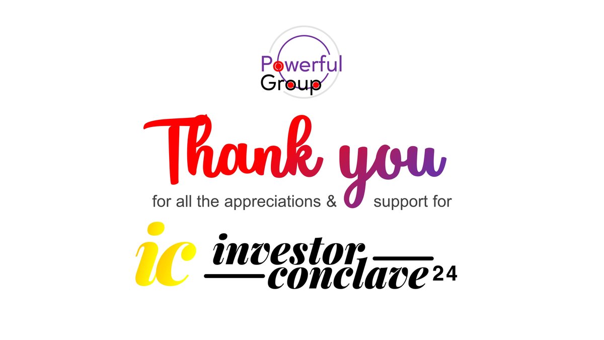 PowerfulGroupx's tweet photo. We extend our heartfelt gratitude to you for being an integral part of Investor Conclave'24. Your presence, energy, and contributions truly made this event a grand success!

#powerfulgroup #entrepreneurship #investors https://t.co/xNLDFjOSnK