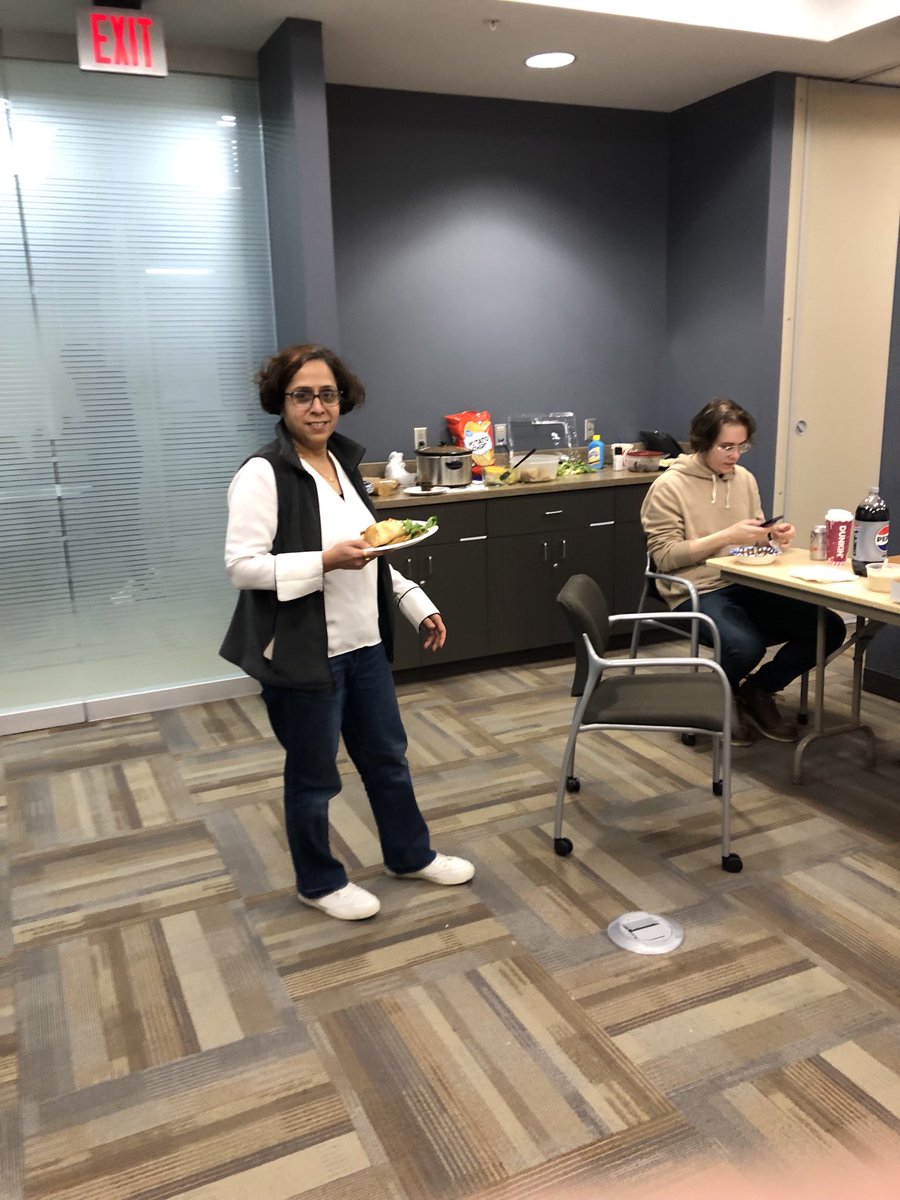 UToledoT32's tweet photo. Dr. Ritu Chakravati honored us during the GRISE Holiday potluck lunch https://t.co/YyZ42QaqAs