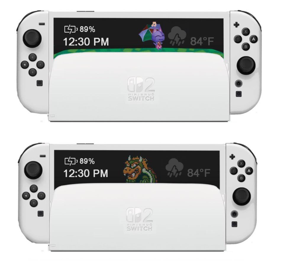 CentroLeaks's tweet photo. This is how Nintendo Switch 2, a mock-up made by /u/stardew92 based on the current rumors we have.

Outside of the release date, this should be pretty much spot on. https://t.co/VCyZwWN4aU