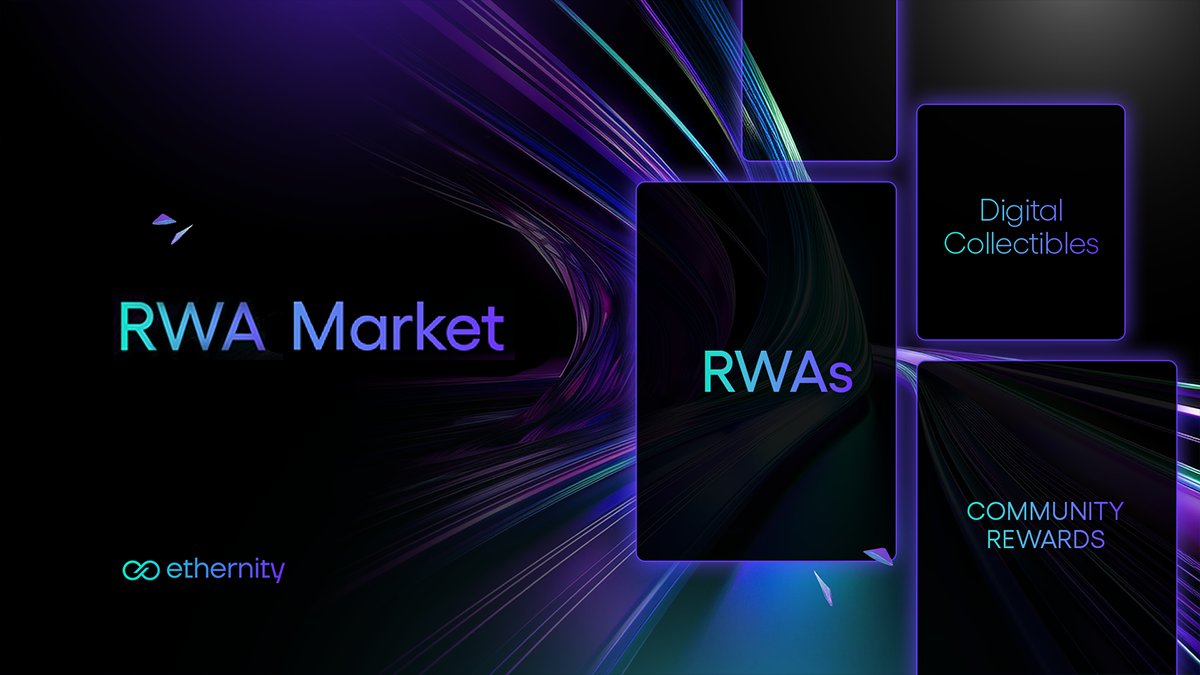 EpicOnChain's tweet photo. 5⃣ Farmers Market Becomes RWA Market 🌐

We’ve rebranded the Farmers Market to the Ethernity RWA Market, reflecting our pioneering work in integrating RWAs into blockchain rewards. This evolution marks a major step in aligning our ecosystem with real-world value while continuing to reward the Ethernity community.
