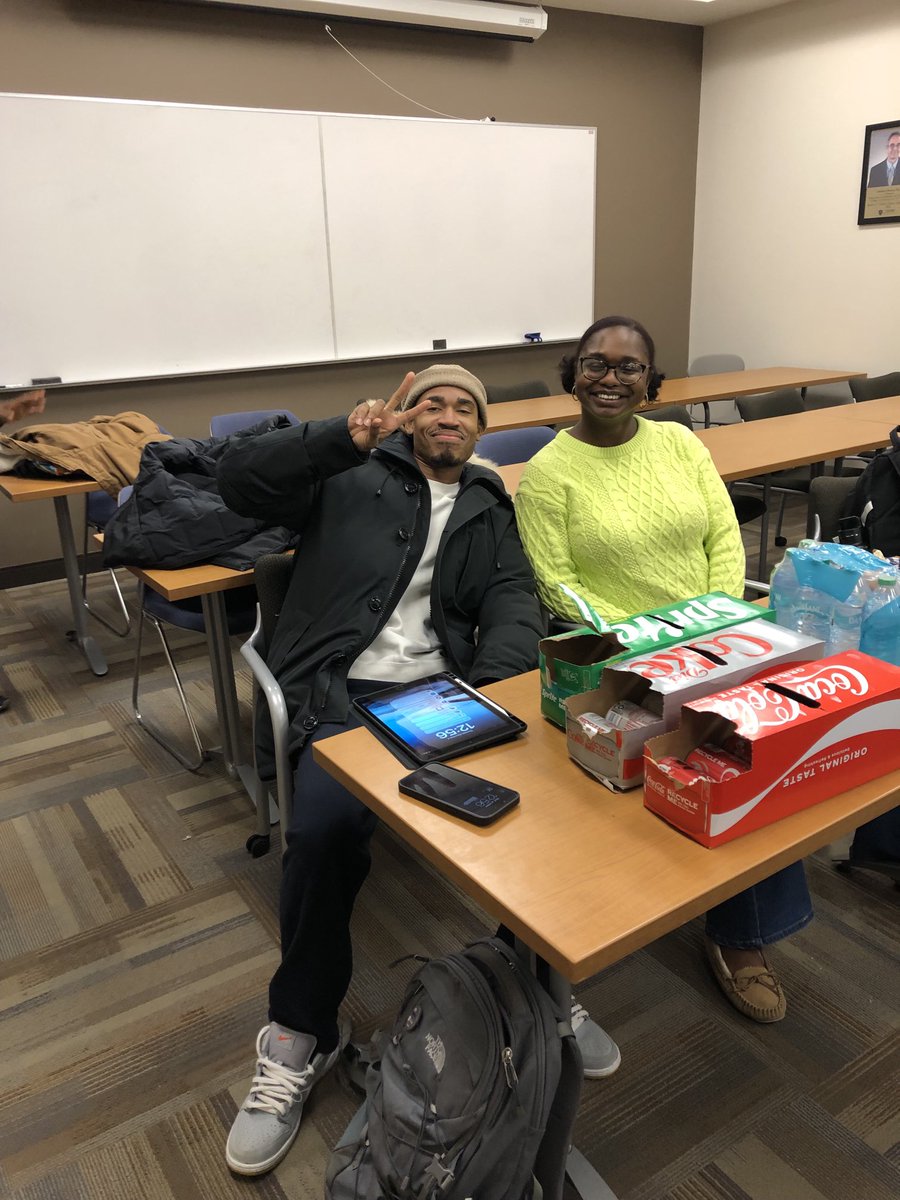 UToledoT32's tweet photo. Raihaanah and Obi our cohort 3 GRISE trainee during the GRISE holiday luncheon https://t.co/cYmF1Ifx24