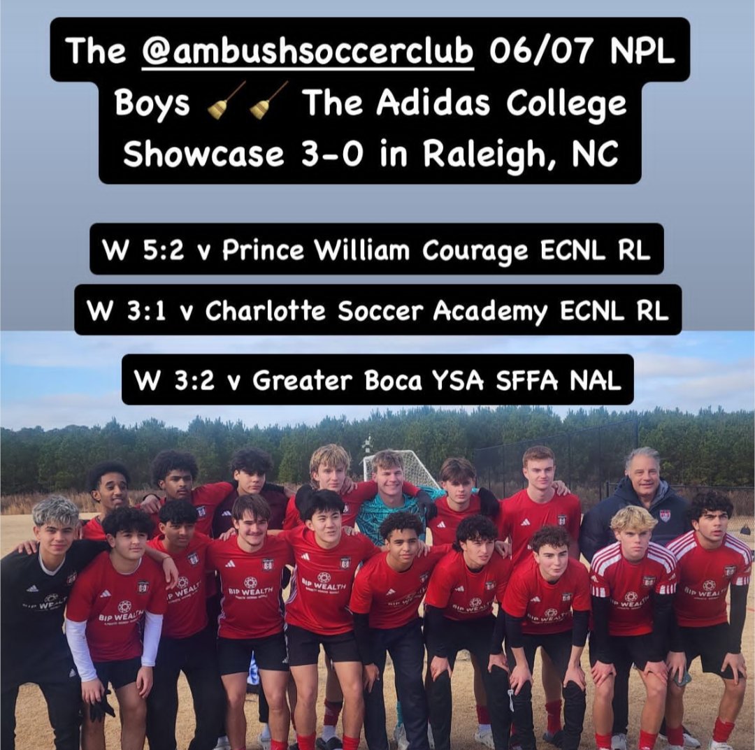 Declan Miller (@dexmiller06) on Twitter photo Great weekend in Raleigh! Went 3-0 against some ECNL R and NAL teams. Next stop <a href="/SApremierleague/">South Atlantic Premier League</a> playoffs for a chance to qualify for nationals.
<a href="/USClubSoccerNPL/">National Premier Leagues</a> <a href="/NCFC_Youth/">NCFC Youth</a> Great weekend in Raleigh! Went 3-0 against some ECNL R and NAL teams. Next stop <a href="/SApremierleague/">South Atlantic Premier League</a> playoffs for a chance to qualify for nationals.
<a href="/USClubSoccerNPL/">National Premier Leagues</a> <a href="/NCFC_Youth/">NCFC Youth</a>