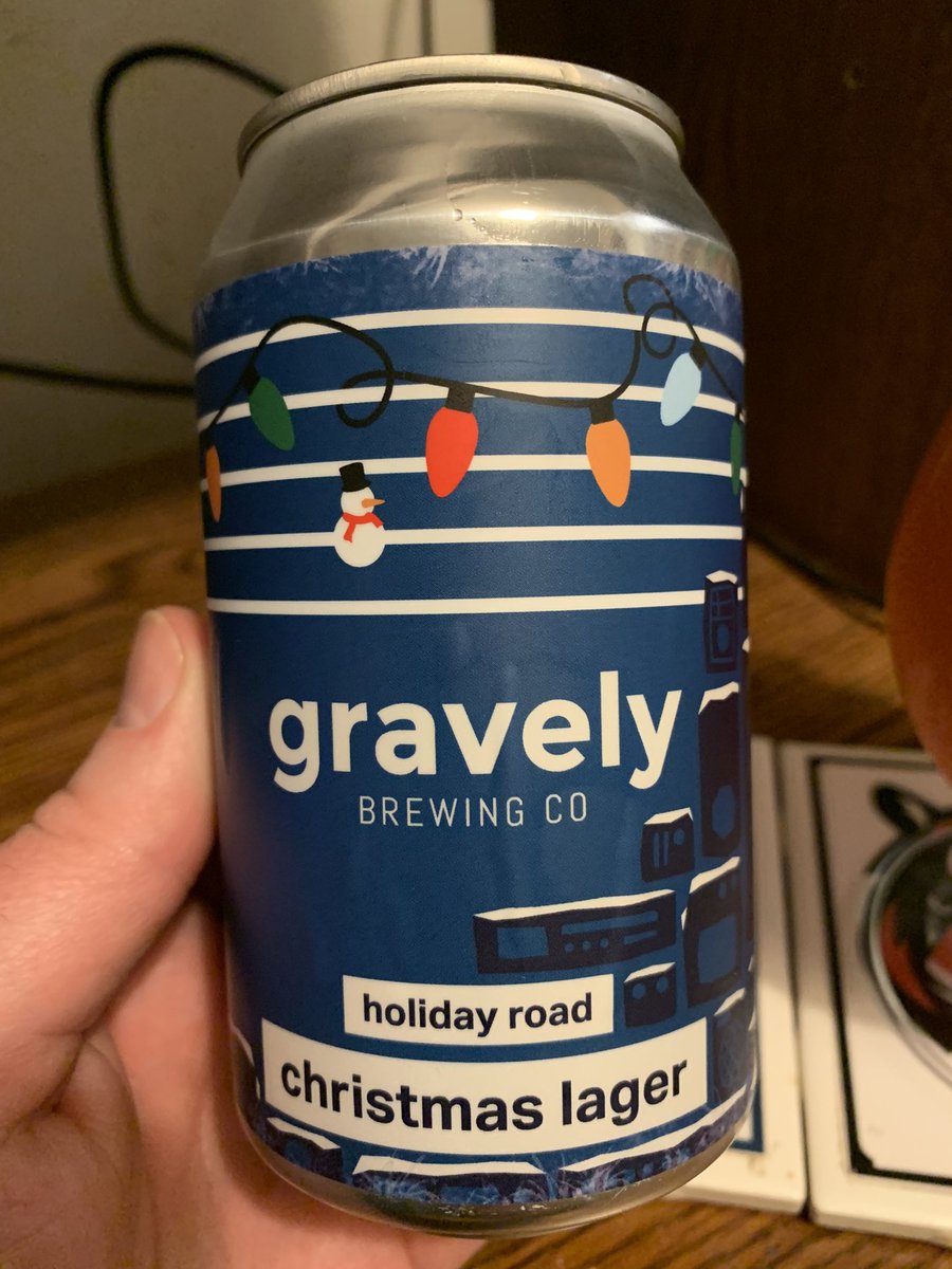 RealBMaxwell's tweet photo. Itโs @OldLouBrewer birthday today so needed to drink a #kentuckybeer #kybeer & @GravelyBrewing Holiday Road Christmas Lager is tasty ๐๐บ๐ #craftbeer @PaulOBrien10 @CorkBeer @decoreape7 @Bilcro @ErmiyasDESTA @AndyKenny27 @DKenni @mikeadam16 @mtravis63 @BrewGuy_ @BayBeerReviews https://t.co/4jDFQdRtM6