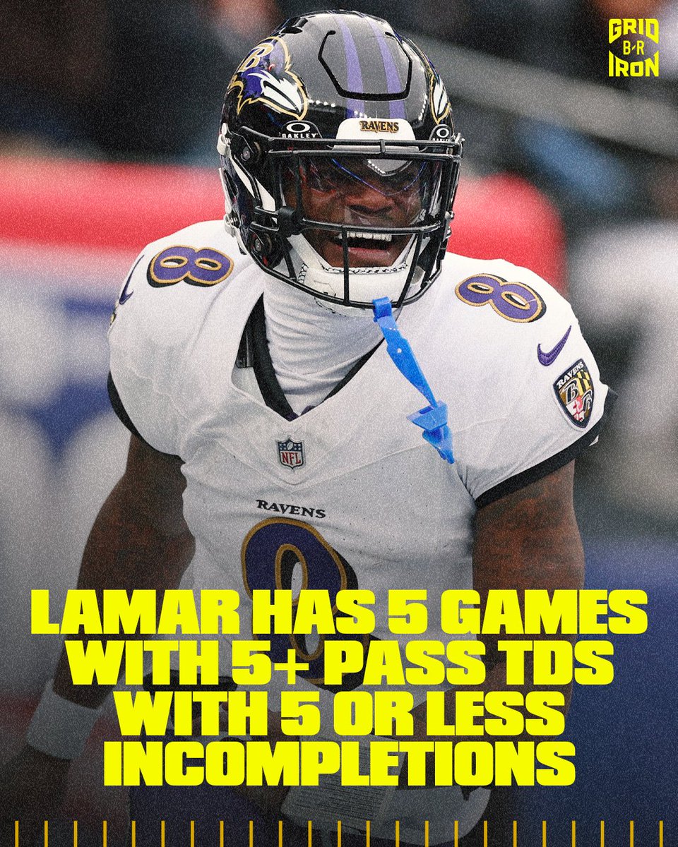 brgridiron's tweet photo. Lamar keeps making history 💎

Nobody else has more than 3 games in NFL history

(h/t @doug_clawson) https://t.co/zp8Vd5KHQe