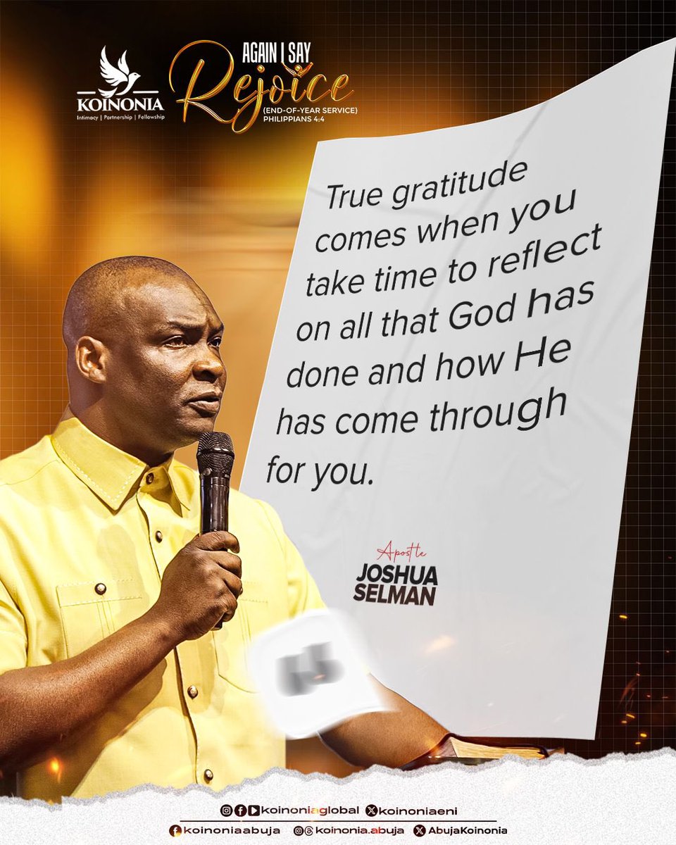 koinoniaeni's tweet photo. #ApostleJoshuaSelman
#AgainISayRejoice
#Koinonia2024EndOfYearService
#KoinoniaAbuja
#KoinoniaGlobal https://t.co/ATtKv3B5G3