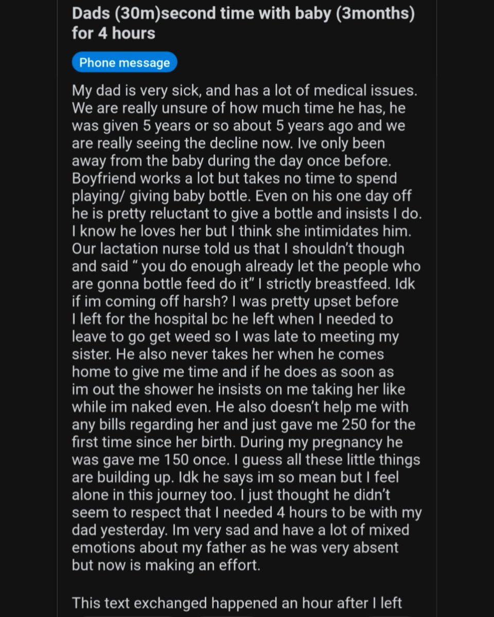 This is a long one, but just wow. 

This is why you don't have babies with men who want children like a kid that wants a puppy.