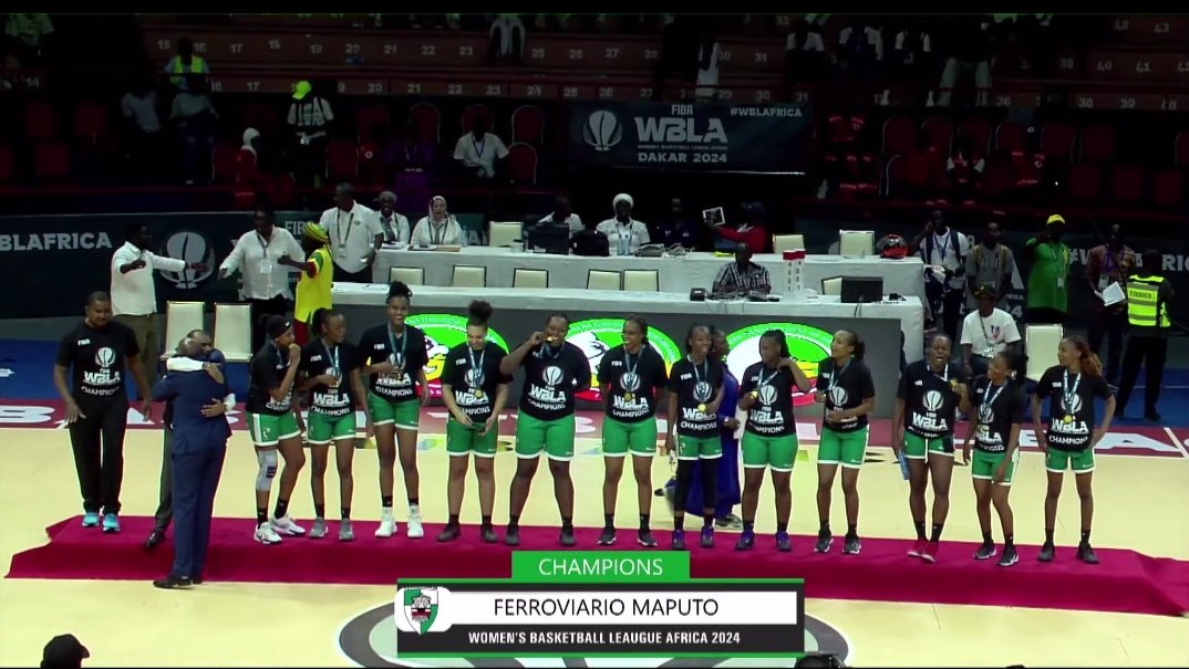 Moz_Basketball's tweet photo. CAMPEÃO🏆 #WBLAFRICA 2024
Grandes Parabens 🇲🇿Ferroviario de Maputo 🏀 
M🏀ZA🇲🇿BI🏀UE Agradece 
👏🏿👏🏿🎉🎉🎉🎉🎉🎉🎉🎉🎉🎉🎉🎉🎉🎉🎉 https://t.co/mK98OXRhy8