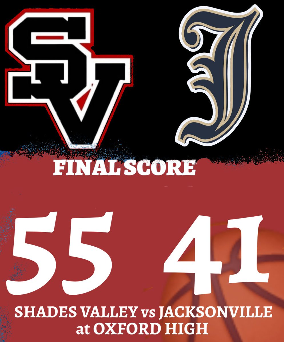 Shades Valley boys hoops defeated Jacksonville yesterday in the Davidson Classic at Oxford!