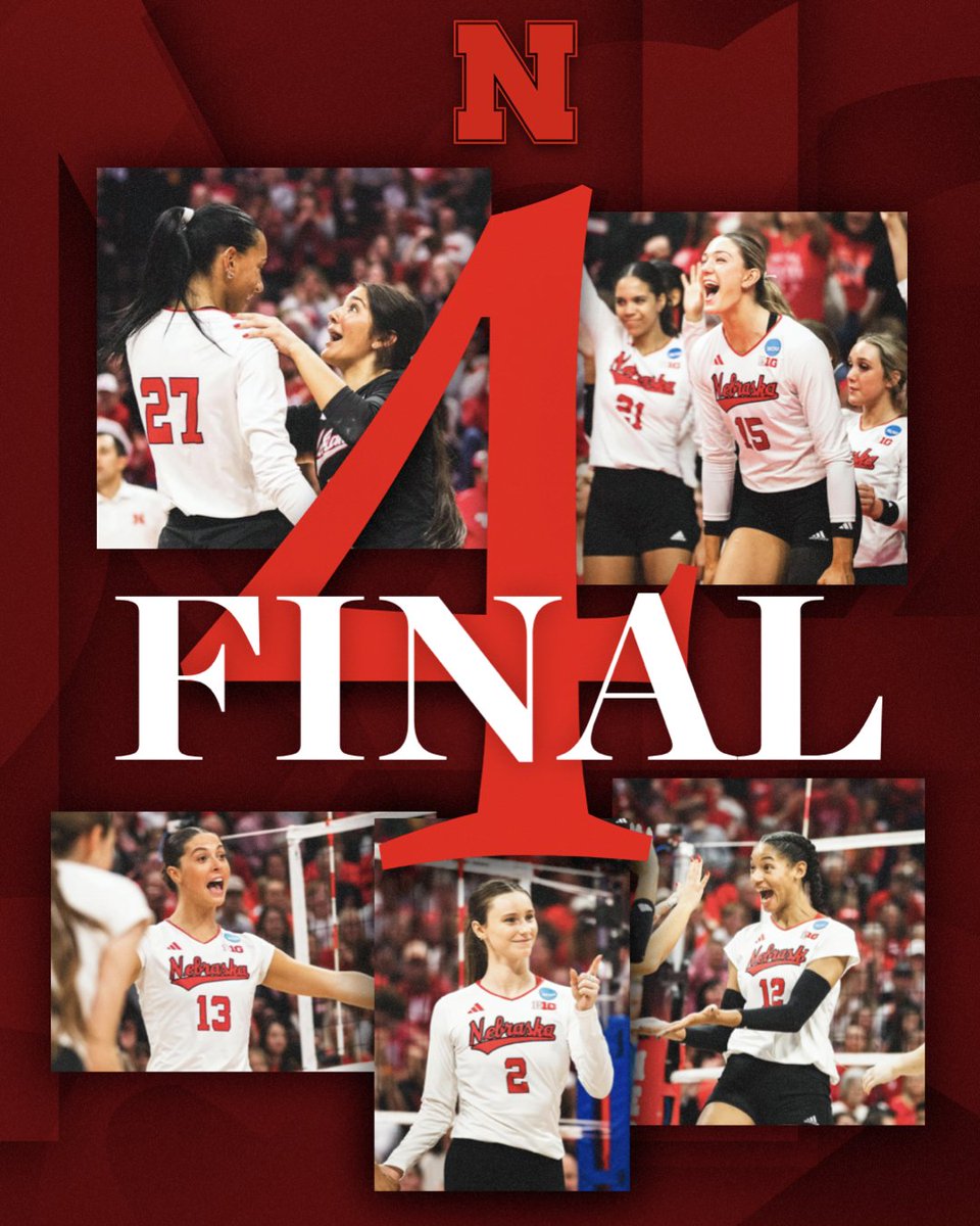 NEBRASKA IS HEADED TO THE 𝙁𝙄𝙉𝘼𝙇 𝙁𝙊𝙐𝙍