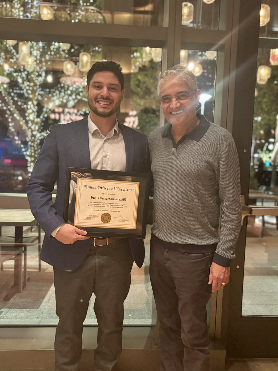 Frans Serpa (@andreefrans) on Twitter photo House Officer of Excellence Award - <a href="/UTSWInternalMed/">UTSW Internal Medicine</a>
Grateful to be part of an exceptional residency program with supportive, kind, and talented individuals and outstanding leadership support <a href="/UTSWIMchief/">UTSW Internal Medicine Chiefs</a>
Thank you! <a href="/ERoldanVasquez/">Estefania Roldan Vasquez</a> <a href="/SmithBIDMC/">BIDMC Smith Center</a> House Officer of Excellence Award - <a href="/UTSWInternalMed/">UTSW Internal Medicine</a>
Grateful to be part of an exceptional residency program with supportive, kind, and talented individuals and outstanding leadership support <a href="/UTSWIMchief/">UTSW Internal Medicine Chiefs</a>
Thank you! <a href="/ERoldanVasquez/">Estefania Roldan Vasquez</a> <a href="/SmithBIDMC/">BIDMC Smith Center</a>