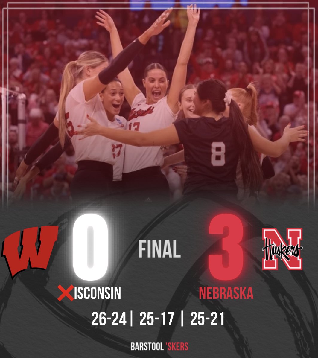 Couldn’t take a set all year so we took their W😉