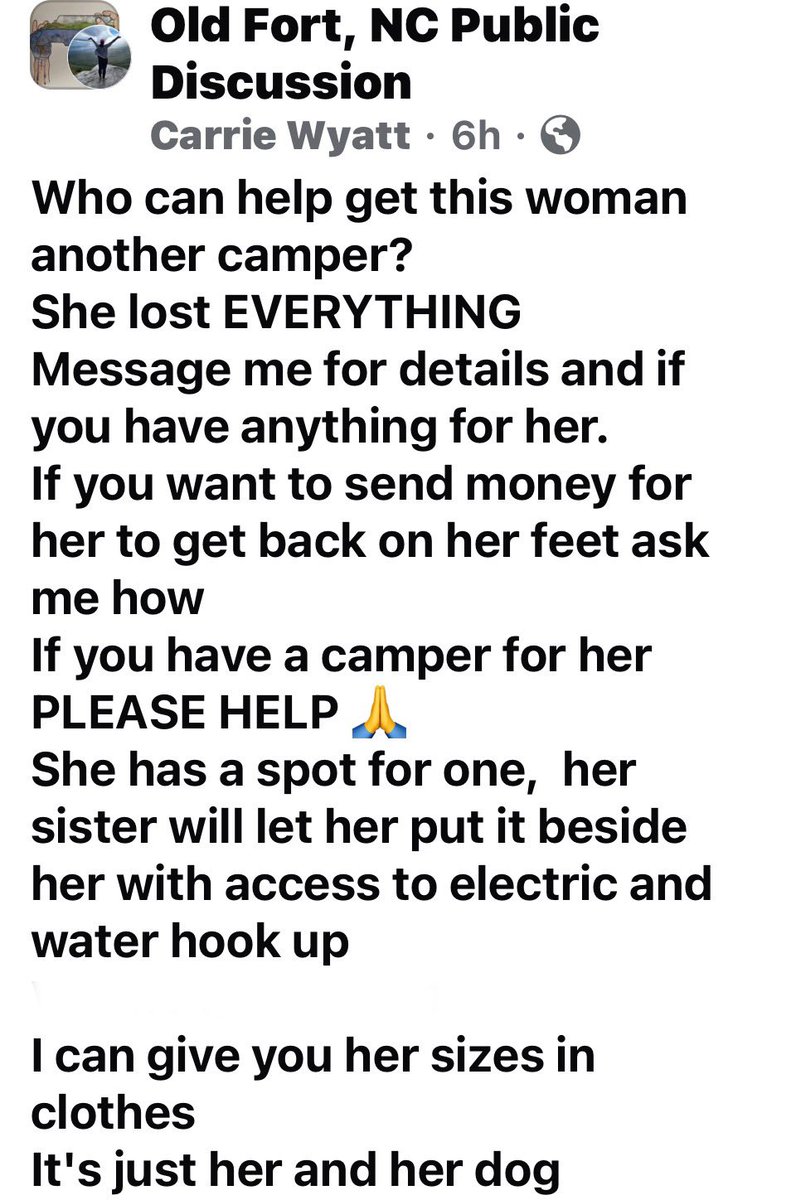Tiffany34006057's tweet photo. North Carolina - there is a list I just shared where fire extinguishers are needed! Will post in comments. Another RV caught fire 💔 Just can’t catch a break. #HeleneRecovery #WNC #HelpNC
@TheShawnHendrix
#Saints #Gmail
#Jets #NFL https://t.co/nAWxCKhIDH
