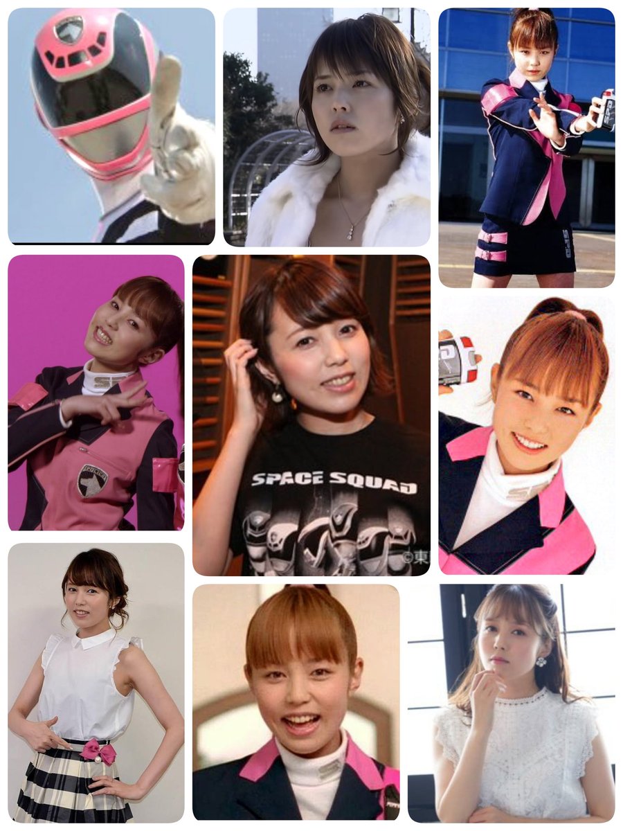 デカレンジャー ウメコ 菊地美香 直筆サイン 下敷き デカピンク 胡堂