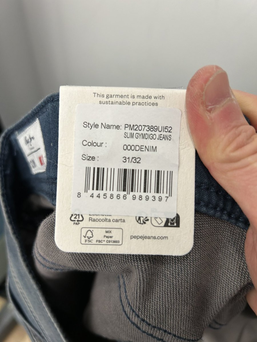 dan_etheridge's tweet photo. @PepeJeans I am looking to order these jeans on your website. Can you confirm which colour they are from details on the label? https://t.co/CoViOiGJCP