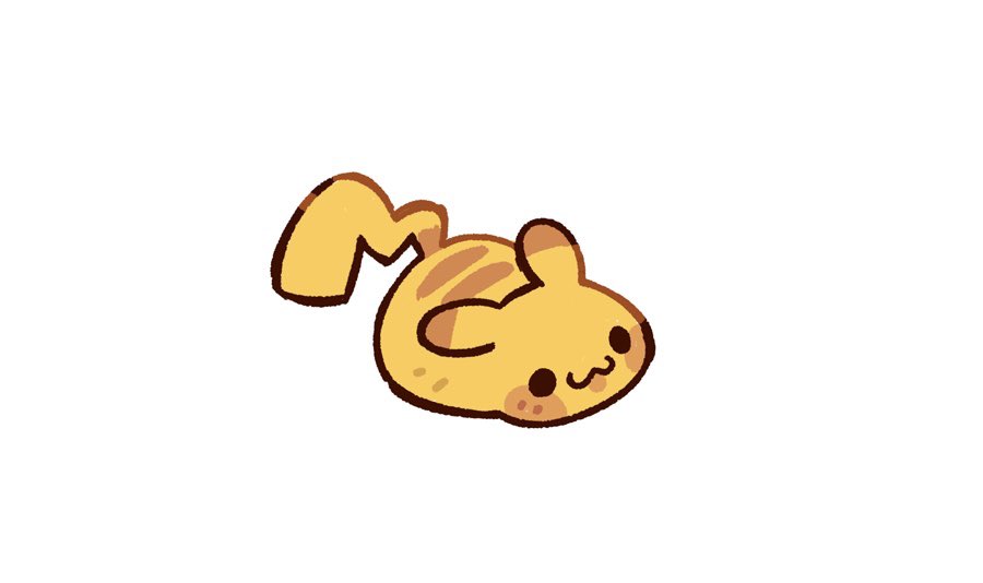 stefscribbles's tweet photo. "pikachu is loafing around" https://t.co/yysaQWZ8lF