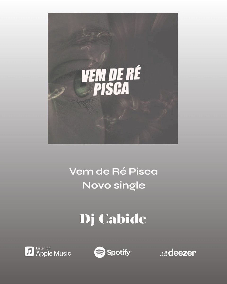 🎶 Destaque sua música com a ABACUOS!

🎤 Artista: Dj Cabide
🎵 Música: Vem de Ré Pisca
🔗 Ouça agora: bfan.link/vem-de-re-pisca

🌐 Saiba mais: abacuos.com
