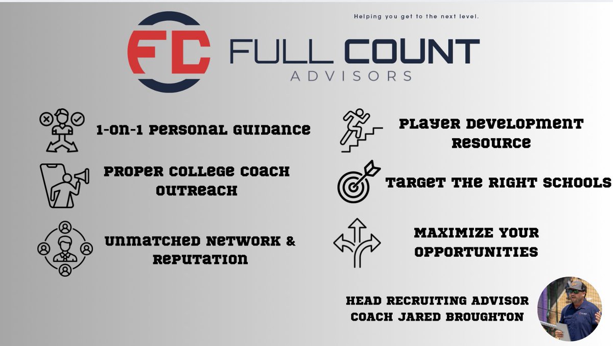 We Can Help You Get to the Next Level! #FullCountAdvisors