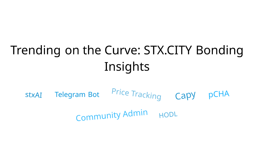 stxcity's tweet photo. 🔥 Today's Social on STXCITY Bonding Curves 🔥
#stxAI leads conversations with admin updates and telegram bot integration - positive vibes in the community! 🤖
#Capy and #pCHA showing activity with hodl signals 💎
Key highlights:
- stxAI: New moonlab_bot price tracking
- pCHA: Hodlers staying strong
- Community engagement growing
Join the conversation 👇
https://t.co/7qY2ICxUC4
#Stacks #StacksCommunity #CryptoSocial