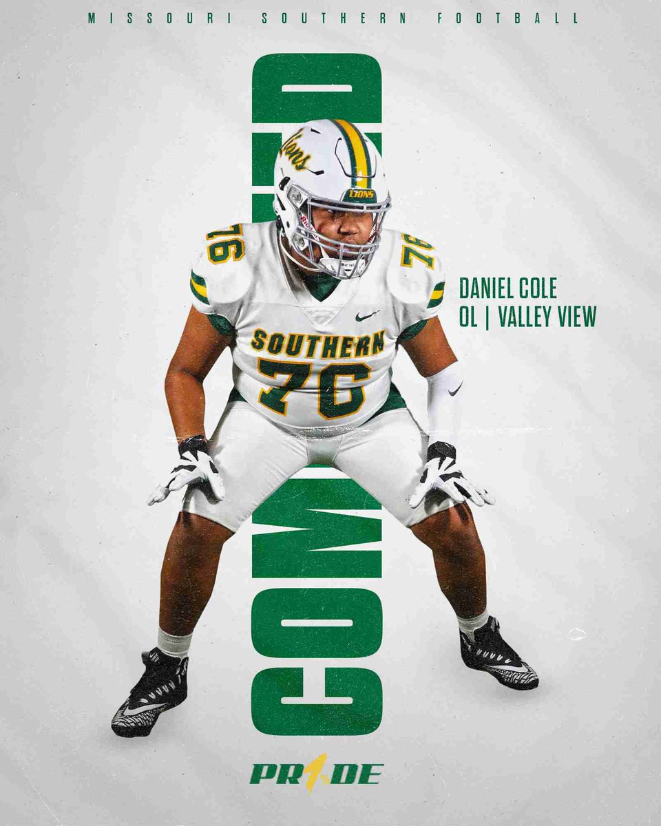 First and foremost I want to thank God for all of his blessings upon me. He has given me my size and many opportunities to make the plays that got me here. And most of all my family for their undying support. With that being said I’m committing to Missouri Southern! Go 🦁!