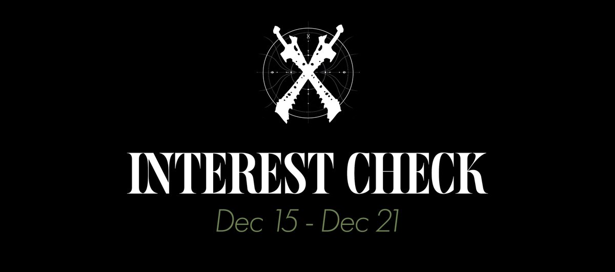 Sword Logic - A Destiny 2 Hive-centric fanzine
Aiat ! Interest check!
Please fill the form below if you'd like to participate in this project :)
forms.gle/28LyfxeuSoUfei…
F.A.Q > swordlogicfaq.carrd.co
#Destiny2 #Destiny2Art #Destiny