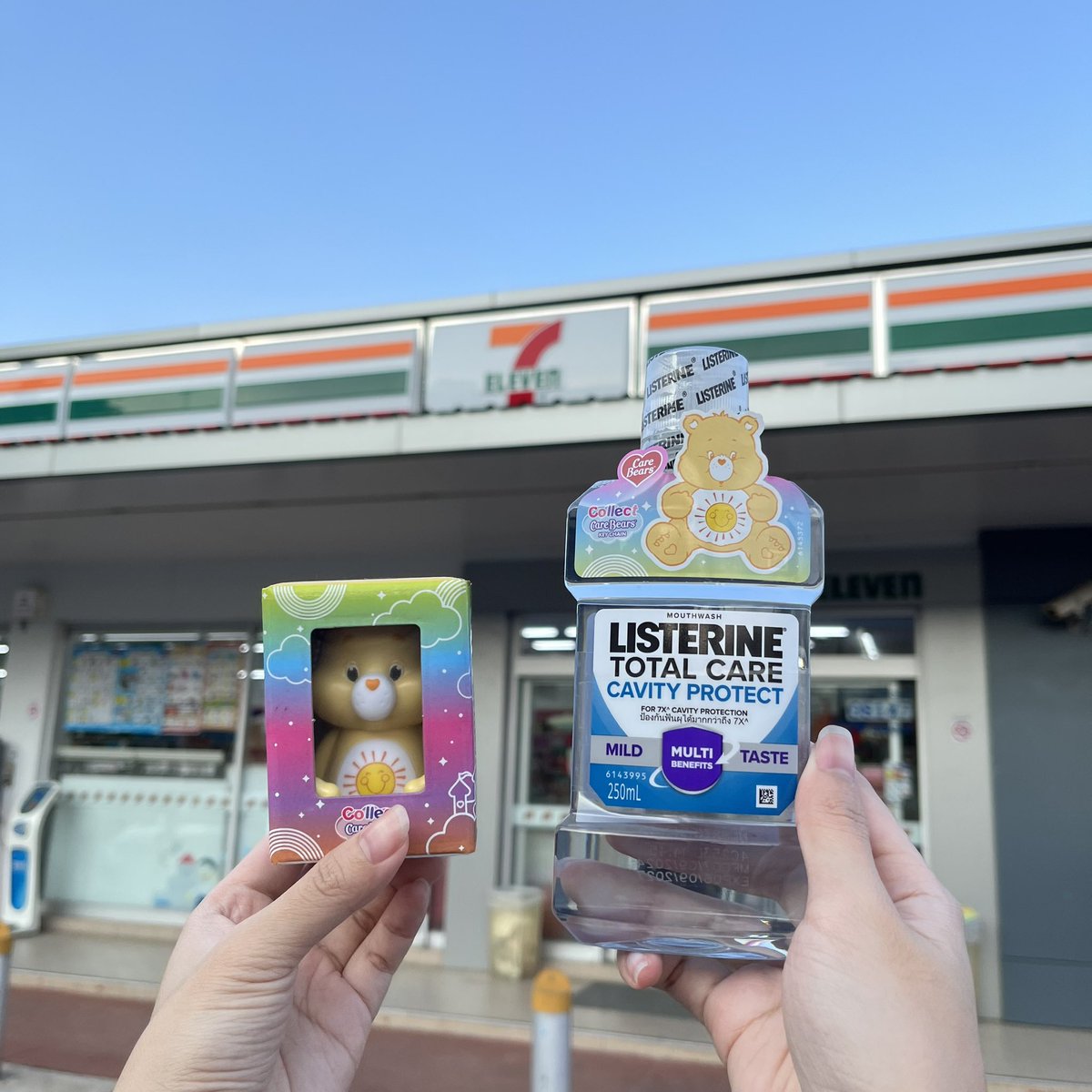 ifeelsopeach's tweet photo. Listerine x Care Bears น่ารักแบบตะโกนน T.T นี่ตามเก็บครบทุกสี 🧤 วันนี้มาเจอสีใหม่ที่เซเว่น ก็คือรีบซื้อเลย เพราะสีนี้มีขายแค่ที่เซเว่นเท่านั้น! คราวนี้ก็มีแคร์แบร์ครบแก๊งละ 🎀 ใครอยากตามเก็บพุ่งตัวไปซื้อที่เซเว่นได้เลย 🐟💌 
#ListerineTH #ListerineTHxCareBears https://t.co/WQIxMlqV1x