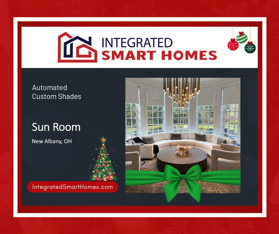 CustomSmartTech's tweet image. Perfect Christmas Gift Idea! Fully Automated or Voice Controlled Shades for your home or office.

Learn more: integratedsmarthomes.com/programmable-a…

#Draper #VoiceCommand #HomeAutomation #NaturalLighting #CentralOhio #Powell #Delaware #NewAlbany #Ohio #IntegratedSmartHomes