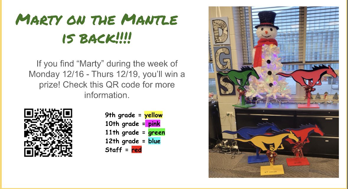 Marty on the Mantle is back! Be sure to join in the fun! #dgspride