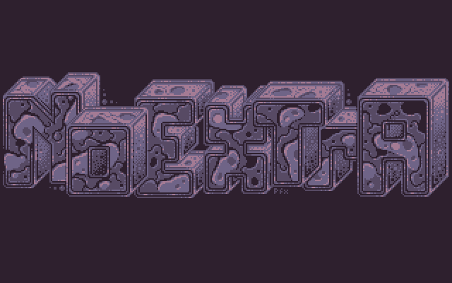 Logo NoExtra, Atari ST, 3 colors + background.