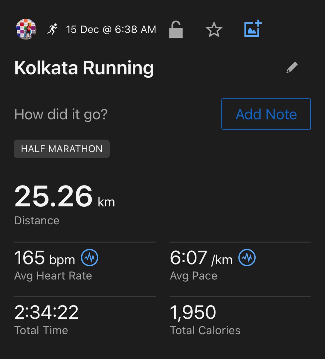 KotwalRikesh's tweet photo. Procam Slam 2024 ✅
Happy to have completed my 2nd Consecutive Procam Slam by finishing 25k at Tata Steel Kolkata 2024.
Strongest finish once again in Kolkata and also managed to finish all legs better than last year.
Lovely race, great weather #TSK25k
Onwards & upwards 💪🏻 https://t.co/RP8MAtg1Mp