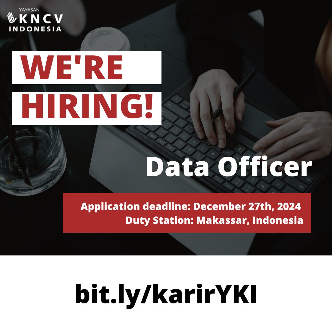 DIBUTUHKAN SEGERA!

Yuk ikut berkontribusi untuk Indonesia yang lebih baik!

Untuk informasi selengkapnya ada di bit.ly/karirYKI

#LokerMakassar #KerjaNGO #LokerDataAnalyst