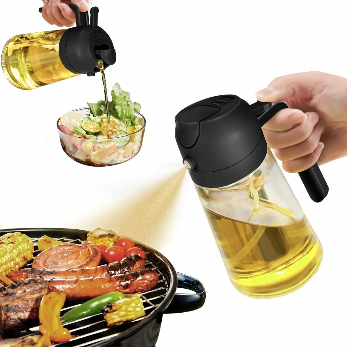 CrazySalesAus's tweet image. Oil Sprayer Dispenser Bottle 450ml Glass Bottle
Now: $8.99 bit.ly/3UVA0Z4
#oilsprayer #kitchengadgets #oildispenser #oilbottle #cooking #bbq