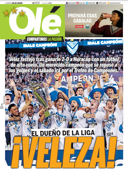 DiarioOle's tweet photo. LA TAPA DEL CAMPEÓN 🤩 https://t.co/xKVtPWn3xZ