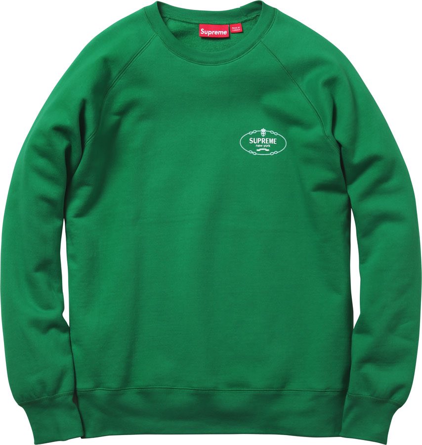 シュプリーム2012年SSのHarlem Crewneckと、2024FWの Crest Crewneck