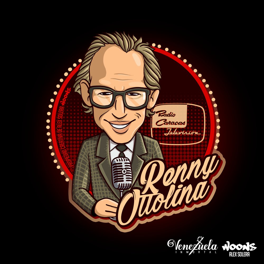Vzla_Inmortal's tweet photo. Una obra de arte de nuestro gran amigo #Woons para recordar al Número 1 de la Televisión Venezolana. https://t.co/XKrvrOr3yL