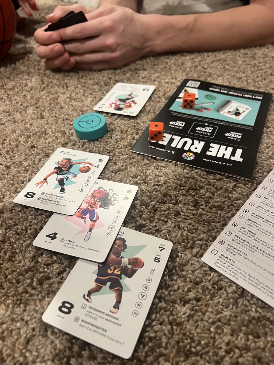 akbaum's tweet photo. Finding new games we love is super fun!
Tonight we tried 'Pickup Basketball' which was just that.
This is a perfect time to get this game being it is the Christmas season! @Tryazon 
10/10 recommend!
#gameflo #PickUpCardGame #tryazon https://t.co/GOHmCI6z6E