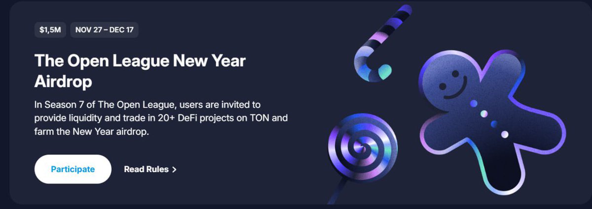 Findrop_'s tweet photo. πReminder TON Open League
πLinks: https://t.co/Xn26eBIxUx
Campaign ends in 2 days, go farm your pointsπ°
Don't forget to mint the TON League SBT otherwise you won't be qualified even if you stake or farm pointsβΌοΈ
#TonOpenLeague #Findrop https://t.co/DuoO6VOvwC