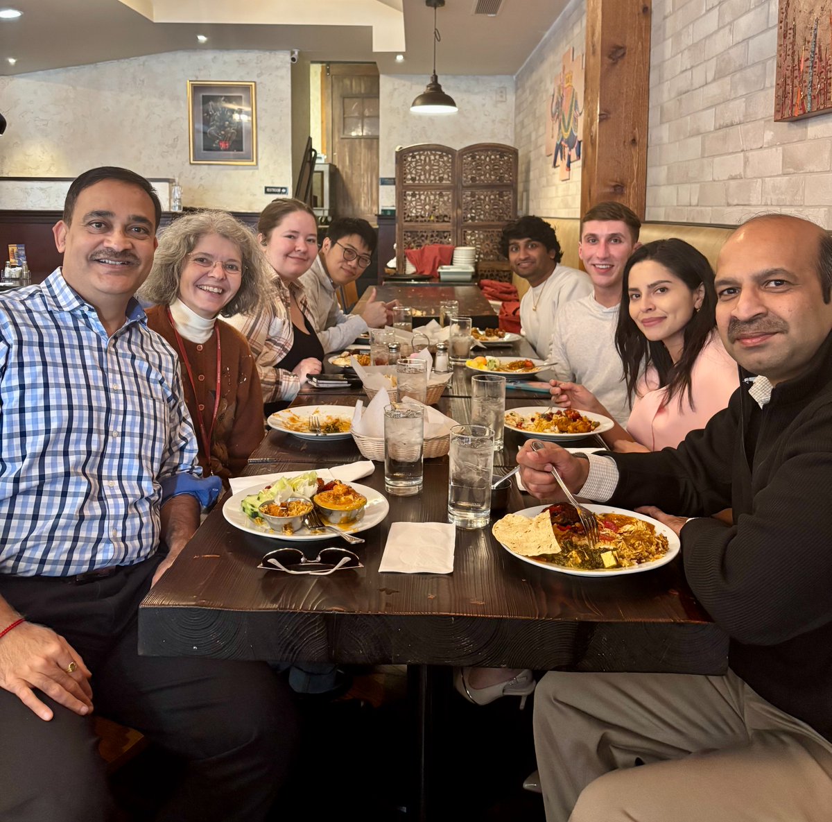 RaviKulkarniLAB's tweet photo. Christmas lunch: Celebrating 2024 lab research successes, Grad student defense, courses, pubs, grants, collabs n much more.... https://t.co/pSOKRdnhN4