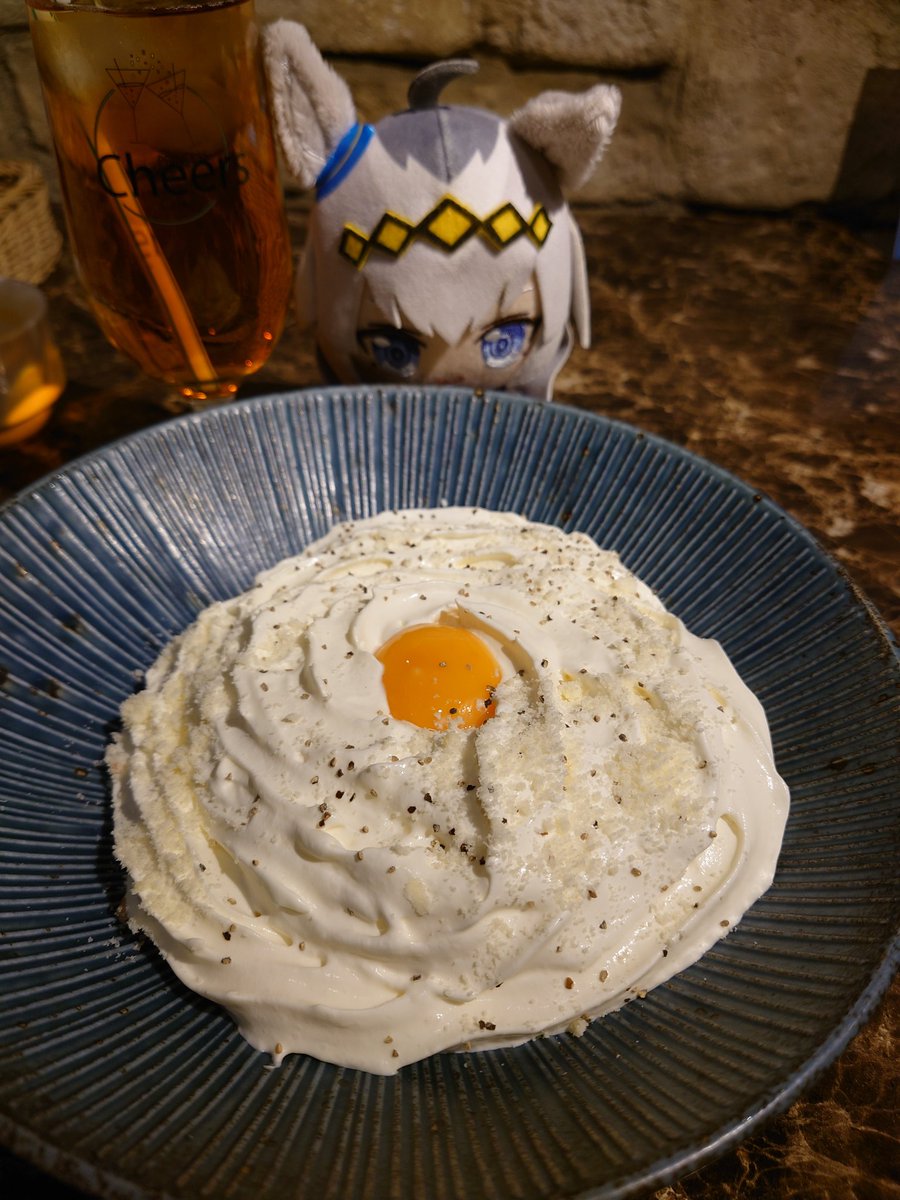k81452956's tweet photo. 今日はお洒落にイタリアン🍝🍕
ふわふわクリームのカルボナーラいただきます😋
#PRINCESSCheersCafe https://t.co/X3DZ8oSBVn
